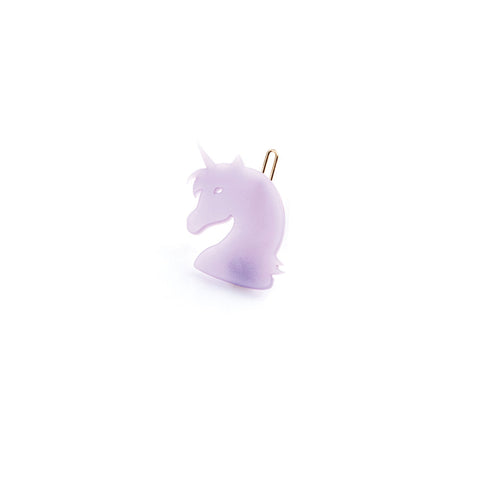 Unicorn Pastel Violet Handmade Hair Clip
