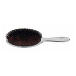 Silver Hairbrush with Nylon Bristles Large Size
