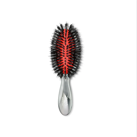 Silver Hairbrush Nylon Bristles Small Size