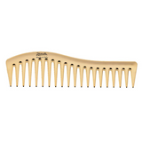 Gold Large Wide Tooth Comb round shape