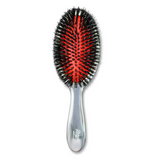 Silver Hairbrush with Nylon Bristle Regular Size