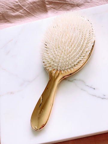 Gold Paddle Hair Brush Large