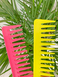 Detangling Wide-Tooth Comb Fluo Yellow