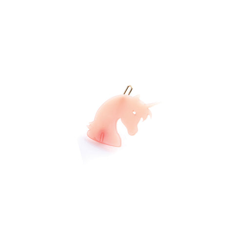 Unicorn Pastel Pink Handmade Hair Clip